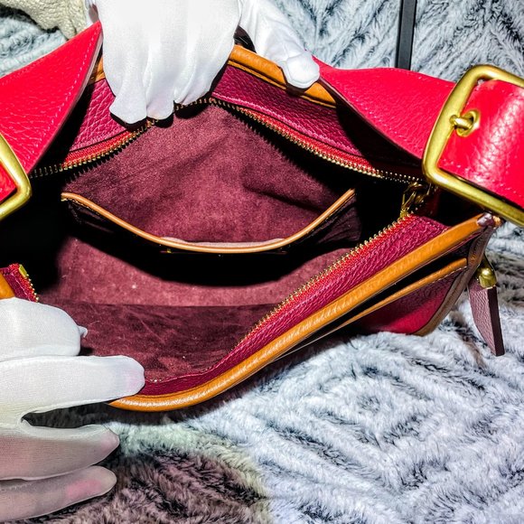 BNWT - COACH 1941 EMERY CROSSBODY IN BRASS/RED APPLE MULTI COLORBLOCK (688) - Picture 10 of 12